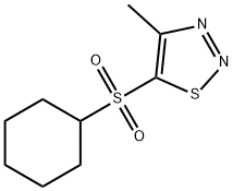 5-(CYCLOHEXYLSULFONYL)-4-METHYL-1,2,3-THIADIAZOLE Struktur