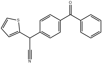 2-(4-BENZOYLPHENYL)-2-(2-THIENYL)ACETONITRILE Struktur