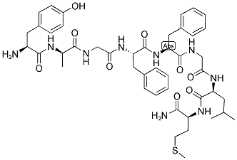 TYR-D-ALA-GLY-PHE-PHE-GLY-LEU-MET-NH2 Struktur