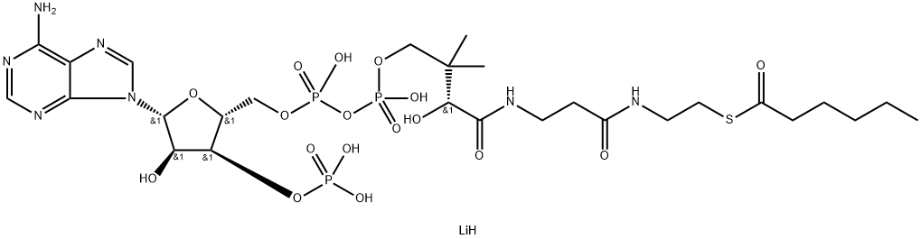 N-HEXANOYL COENZYME A LITHIUM SALT (C6:0) Struktur