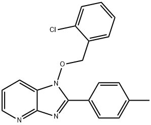 1-[(2-CHLOROBENZYL)OXY]-2-(4-METHYLPHENYL)-1H-IMIDAZO[4,5-B]PYRIDINE Struktur