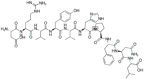 (VAL5,ASN9)-ANGIOTENSIN I Struktur