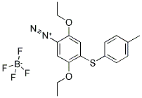 4-DIAZO-1-TOLYLMERCAPTO-2,5-DIETHOXYBENZENE BOROFLUORIDE Struktur