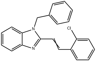 1-BENZYL-2-(2-CHLOROSTYRYL)-1H-1,3-BENZIMIDAZOLE Struktur