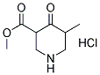 3-METHYL-5-METHOXYCARBONYL-4-PIPERIDONE HYDROCHLORIDE Struktur