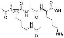 AC-LYS(AC)-D-ALA-D-LYS-OH Struktur