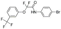 N-(4-BROMOPHENYL)-2,2-DIFLUORO-2-[3-(TRIFLUOROMETHYL)PHENOXY]ACETAMIDE Struktur