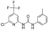 N-[6-CHLORO-4-(TRIFLUOROMETHYL)-2-PYRIDYL]-N'-(3-METHYLPHENYL)UREA Struktur