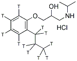 DIHYDROALPRENOLOL HCL, LEVO [RING, PROPYL-3H]- Struktur