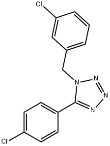 1-(3-CHLOROBENZYL)-5-(4-CHLOROPHENYL)-1H-1,2,3,4-TETRAAZOLE Struktur