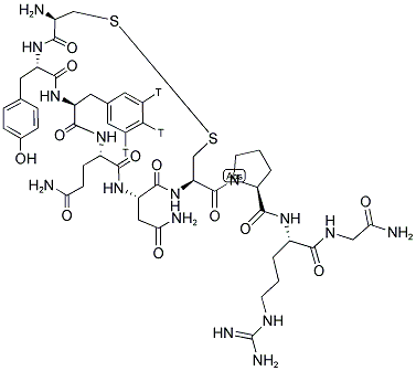 VASOPRESSIN, 8-ARGININE, [PHENYLALANYL-3,4,5-3H(N)]- Struktur