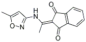 2-(((5-METHYLISOXAZOL-3-YL)AMINO)ETHYLIDENE)INDANE-1,3-DIONE Struktur