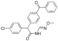 2-(4-BENZOYLPHENYL)-2-(4-CHLOROPHENYL)-N-[(METHOXYIMINO)METHYL]ACETAMIDE Struktur