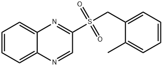 2-METHYLBENZYL 2-QUINOXALINYL SULFONE Struktur