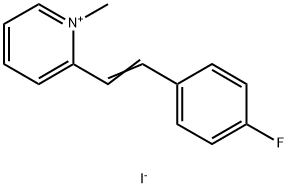 2-(4-FLUOROSTYRYL)-1-METHYLPYRIDINIUM IODIDE Struktur