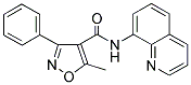 (5-METHYL-3-PHENYLISOXAZOL-4-YL)-N-(8-QUINOLYL)FORMAMIDE Struktur