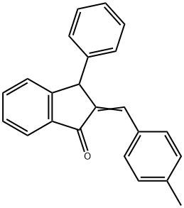 2-[(4-METHYLPHENYL)METHYLENE]-3-PHENYL-1-INDANONE Struktur