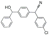 2-(4-CHLOROPHENYL)-2-(4-[HYDROXY(PHENYL)METHYL]PHENYL)ACETONITRILE Struktur