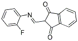 2-(2-FLUOROPHENYL)AMINOMETHYLENEINDANE-1,3-DIONE Struktur