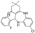 2,10-DIAZA-13-CHLORO-9-(6-CHLORO-2-FLUOROPHENYL)-5,5-DIMETHYLTRICYCLO[9.4.0.0(3,8)]PENTADECA-1(15),3(8),11(12),13-TETRAEN-7-ONE Struktur