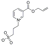 3-(3-[(ALLYLOXY)CARBONYL]PYRIDINIUM-1-YL)PROPANE-1-SULFONATE Struktur