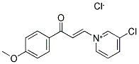 3-(3-CHLOROPYRIDINIUM-1-YL)-1-(4-METHOXYPHENYL)PROP-2-EN-1-ONE CHLORIDE Struktur