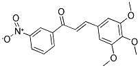 1-(3-NITROPHENYL)-3-(3,4,5-TRIMETHOXYPHENYL)PROP-2-EN-1-ONE Struktur