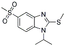 1-ISOPROPYL-5-(METHYLSULPHONYL)-2-(METHYLTHIO)-(1H)-BENZIMIDAZOLE Struktur