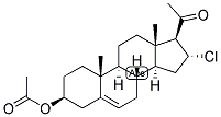 16-ALPHA-CHLOROPREGNENOLONE ACETATE Struktur