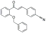 4-(3-[2-(BENZYLOXY)PHENYL]-3-OXOPROP-1-ENYL)BENZONITRILE Struktur