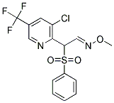 2-[3-CHLORO-5-(TRIFLUOROMETHYL)-2-PYRIDINYL]-2-(PHENYLSULFONYL)ACETALDEHYDE O-METHYLOXIME Struktur