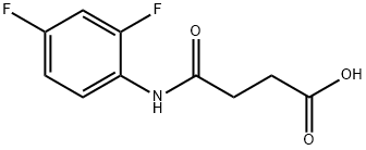 4-(2,4-DIFLUOROANILINO)-4-OXOBUTANOIC ACID Struktur