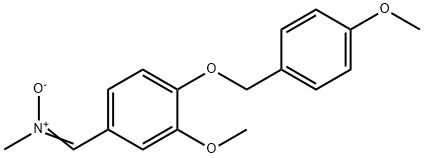 ((3-METHOXY-4-[(4-METHOXYBENZYL)OXY]PHENYL)METHYLENE)(METHYL)AMMONIUMOLATE Struktur