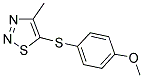 5-[(4-METHOXYPHENYL)SULFANYL]-4-METHYL-1,2,3-THIADIAZOLE Struktur