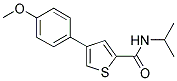 N-ISOPROPYL-4-(4-METHOXYPHENYL)THIOPHENE-2-CARBOXAMIDE Struktur