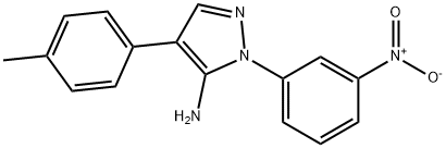 4-(4-METHYLPHENYL)-1-(3-NITROPHENYL)-1H-PYRAZOL-5-AMINE Struktur