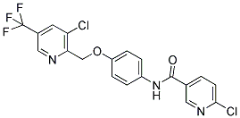 N3-(4-([3-CHLORO-5-(TRIFLUOROMETHYL)-2-PYRIDYL]METHOXY)PHENYL)-6-CHLORONICOTINAMIDE Struktur