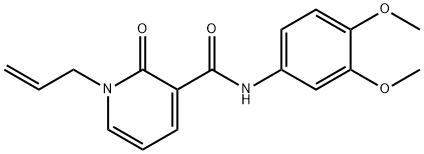 1-ALLYL-N-(3,4-DIMETHOXYPHENYL)-2-OXO-1,2-DIHYDRO-3-PYRIDINECARBOXAMIDE Struktur