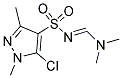 N4-[(DIMETHYLAMINO)METHYLIDENE]-5-CHLORO-1,3-DIMETHYL-1H-PYRAZOLE-4-SULFONAMIDE Struktur