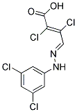 2,3-DICHLORO-4-[2-(3,5-DICHLOROPHENYL)HYDRAZONO]BUT-2-ENOIC ACID Struktur