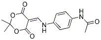 N-(4-(((4,4-DIMETHYL-2,6-DIOXO-3,5-DIOXANYLIDENE)METHYL)AMINO)PHENYL)ETHANAMIDE Struktur