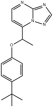 4-(TERT-BUTYL)PHENYL 1-[1,2,4]TRIAZOLO[1,5-A]PYRIMIDIN-7-YLETHYL ETHER Struktur