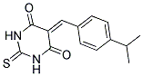 5-(4-ISOPROPYLBENZYLIDENE)-2-THIOXODIHYDROPYRIMIDINE-4,6(1H,5H)-DIONE Struktur