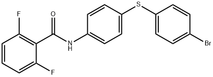 N-(4-[(4-BROMOPHENYL)SULFANYL]PHENYL)-2,6-DIFLUOROBENZENECARBOXAMIDE Struktur