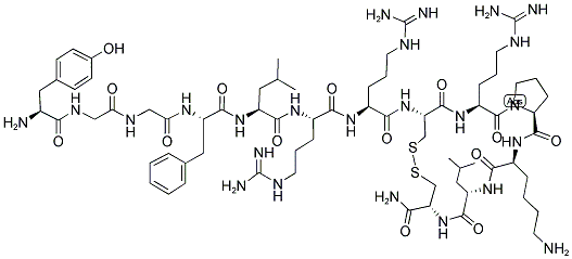 (CYS8,13)-DYNORPHIN A (1-13) AMIDE Struktur