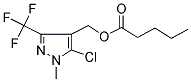 [5-CHLORO-1-METHYL-3-(TRIFLUOROMETHYL)-1H-PYRAZOL-4-YL]METHYL PENTANOATE Struktur