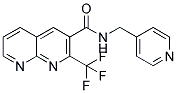 N-(4-PYRIDINYLMETHYL)-2-(TRIFLUOROMETHYL)-1,8-NAPHTHYRIDINE-3-CARBOXAMIDE Struktur