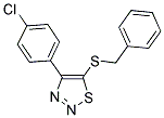 5-(BENZYLSULFANYL)-4-(4-CHLOROPHENYL)-1,2,3-THIADIAZOLE Struktur