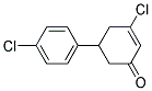 3-CHLORO-5-(4-CHLOROPHENYL)CYCLOHEX-2-EN-1-ONE Struktur