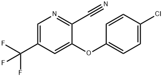 3-(4-CHLOROPHENOXY)-5-(TRIFLUOROMETHYL)-2-PYRIDINECARBONITRILE Struktur